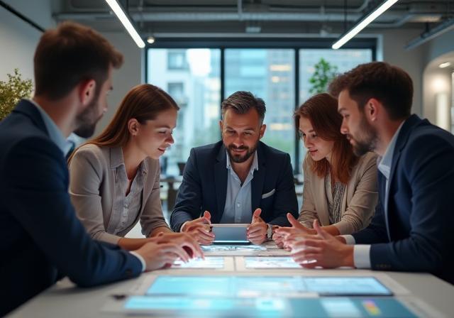 Image representing teamwork and collaboration in tech