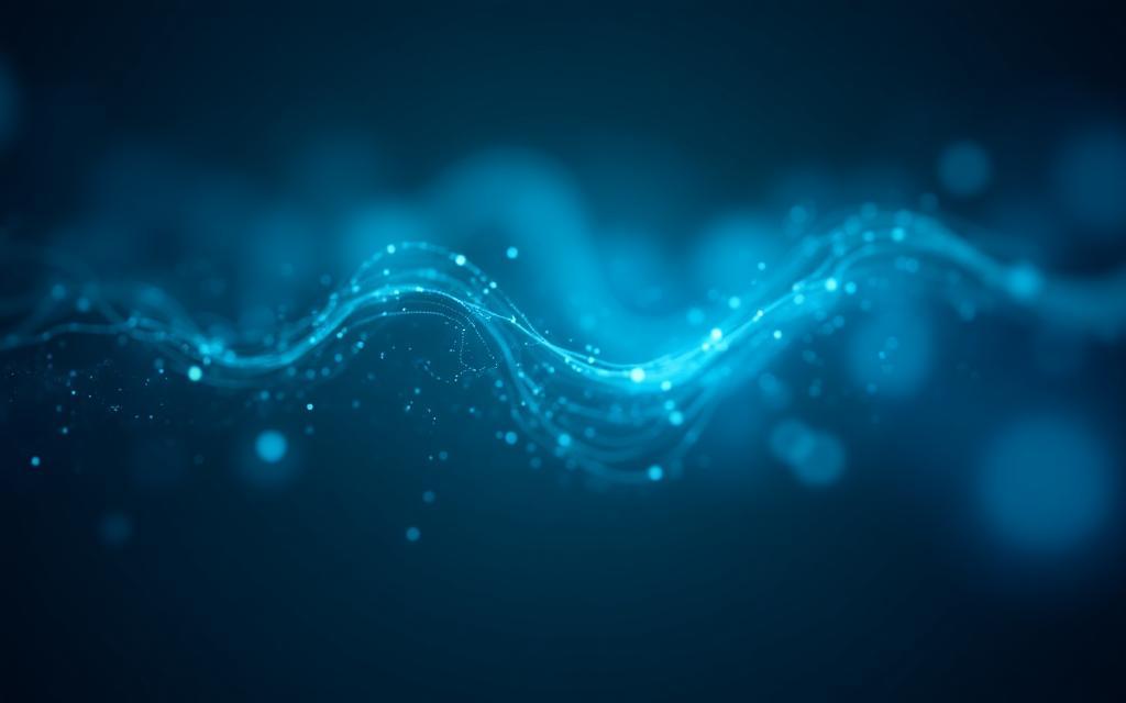 Abstract representation of AI technology and data connections